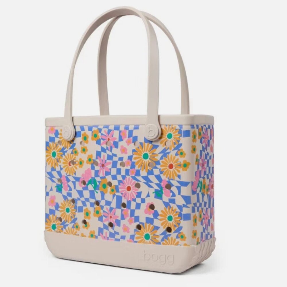 NEW Baby Bogg Bag Tote Bag - Blue Saffron Check'er Out
